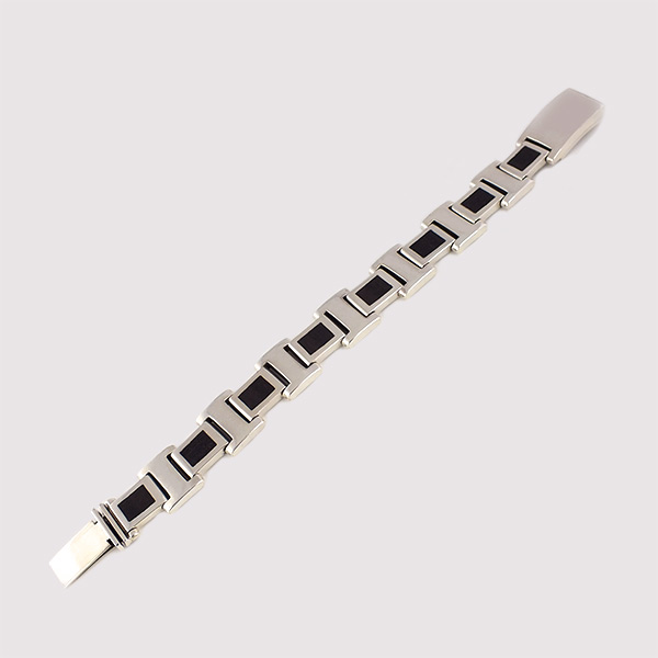 Wood H-Link Bracelet